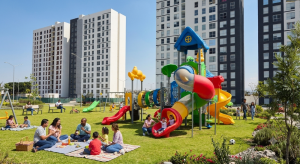verano en un desarrollo residencial