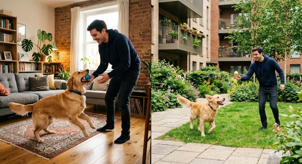 Mascota en departamento: 10 trucos que puede aprender contigo